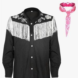 Ken western shirt and pink bandanna costume from Barbie movie